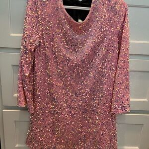 Pink Sequin Dress
